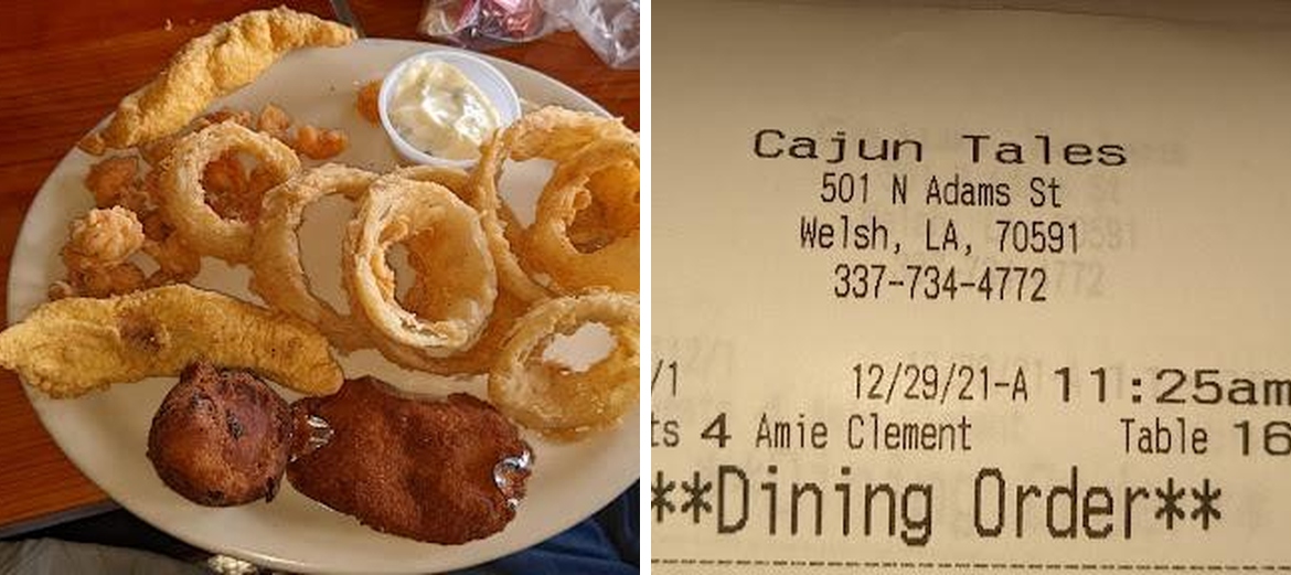 Cajun Tales Seafood Menu