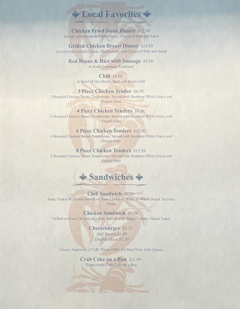 Cajun Tales Seafood Menu image 2