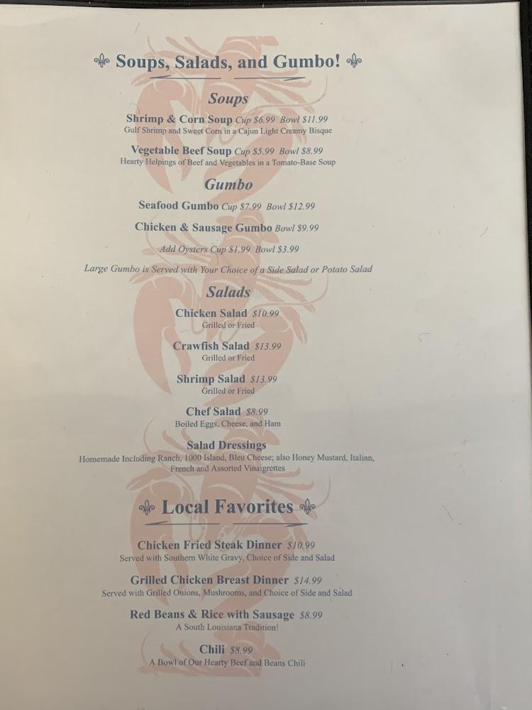 Cajun Tales Seafood Menu image 3